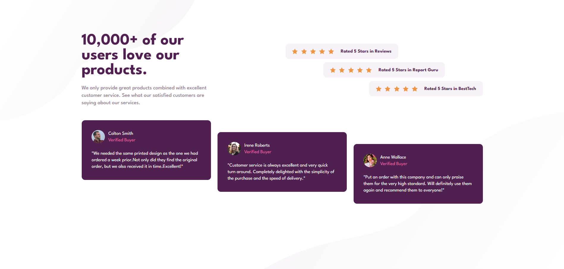 Social Proof Screenshot